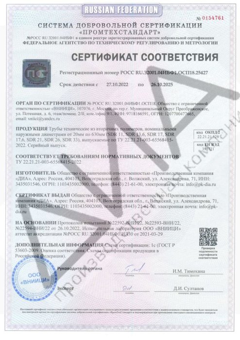 Добровольный сертификат соответствия Добровольный сертификат соответствия